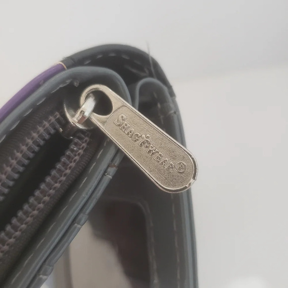 Shag Wear Purple/Gray Life is Better with  A Meow/Cat Womans Wallet. - Picture 5 of 9